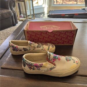 Vans Floral Slip-On Sneakers